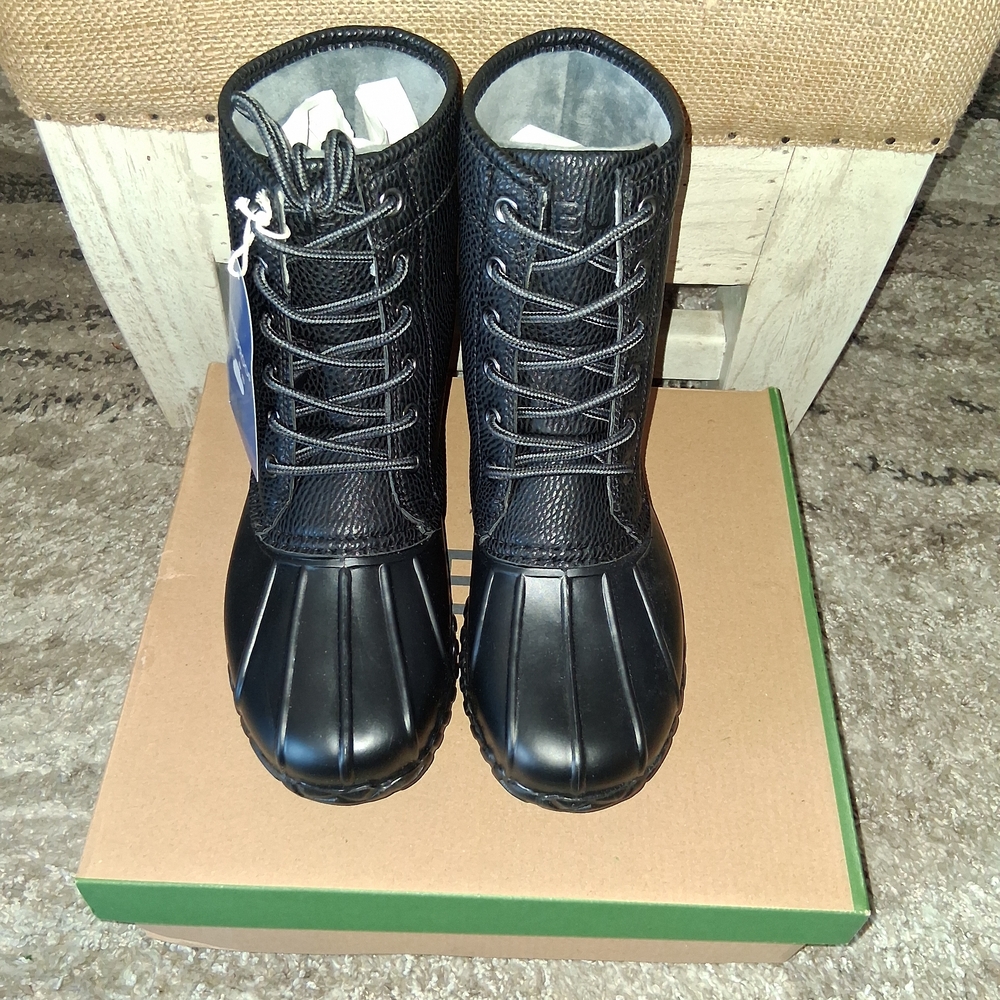 JBU Black Men's Rain & Snow Boots Sz 8
